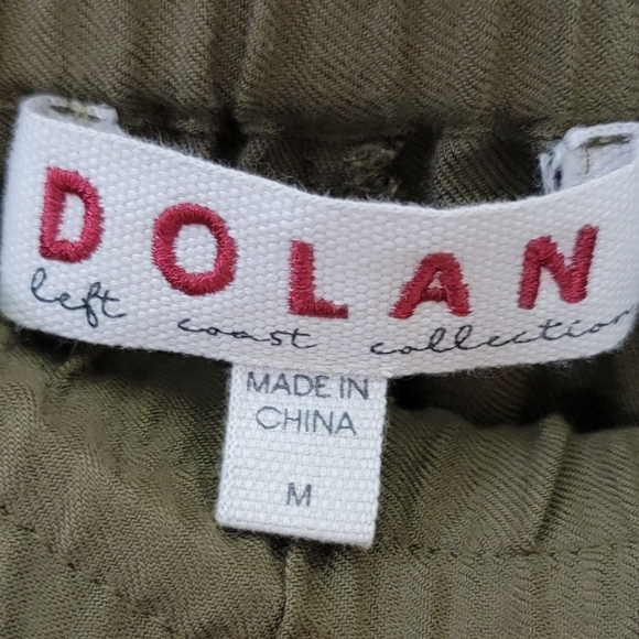 Anthropologie Dolan | Olive Green Joggers with Cutout Details Size Medium - Picture 4 of 5